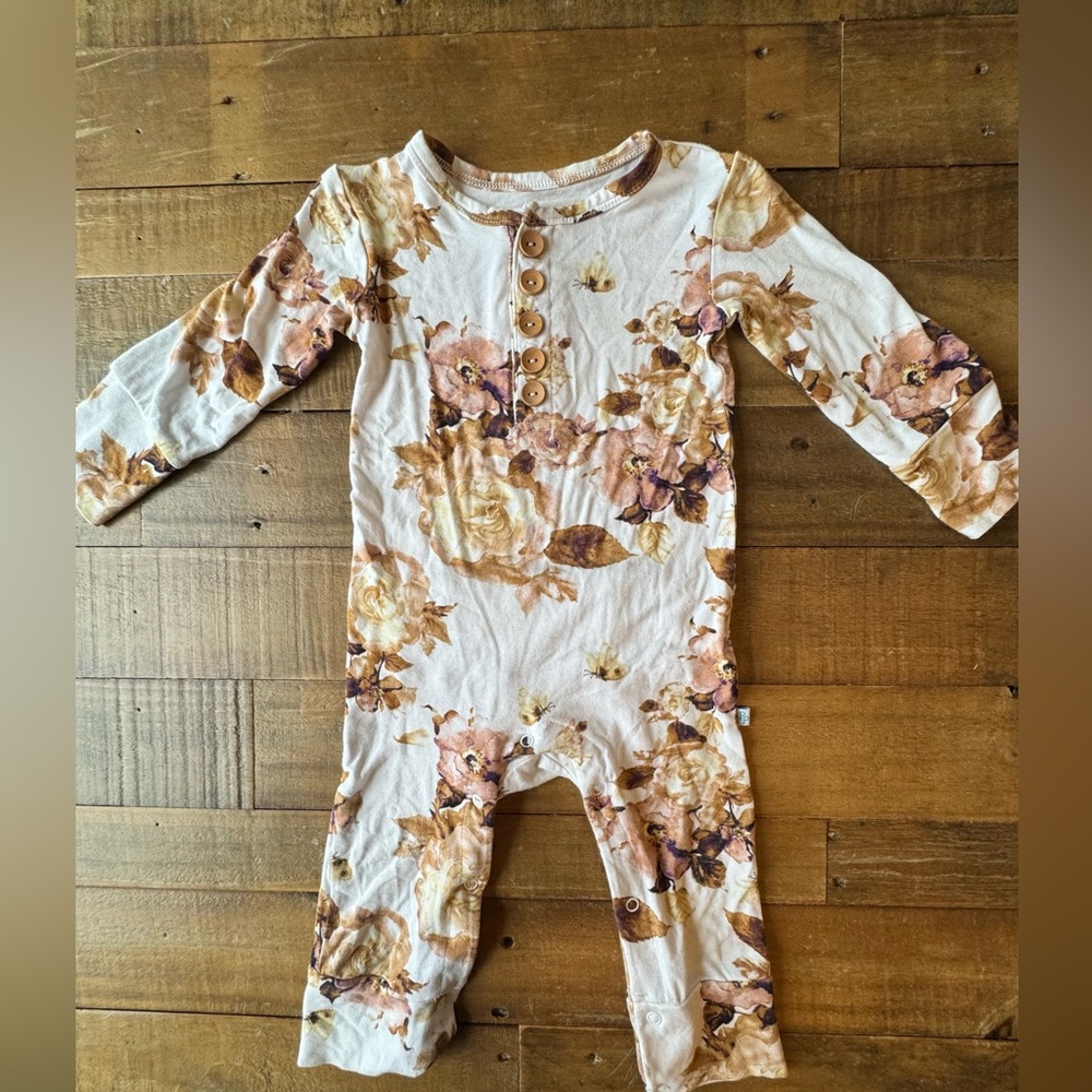 Posh Peanut Reese Floral Romper